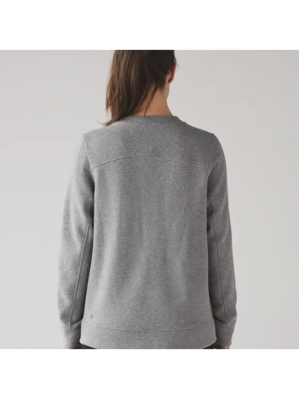 Lululemon Fleece Be True Crew Heathered Medium Grey